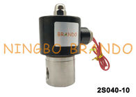 G 3/8  Inch Stainless Steel Flow Control Pneumatic Solenoid Valve 2S040-10 Direct Driving
