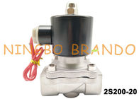 AC220V 3/4 Inch Normal Close 2/2 Way Uflow Stainless Steel Body Solenoid Valve Customized