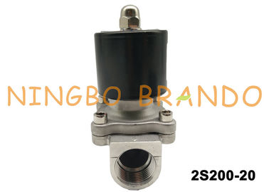 AC220V 3/4 Inch Normal Close 2/2 Way Uflow Stainless Steel Body Solenoid Valve Customized