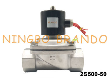 Direct Acting NC 2/2 Way Stainless Steel Solenoid Valve Water Treatment Valve 2S500-50