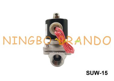 G1/2&quot; NC Nitrile Diaphragm Stainless Steel 2S160-15 SUW-15 Uni-D Type Solenoid Valve AC220V