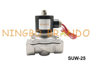 UNID Type 2S250-25 SUW-25 1&quot; Stainless Steel Body NBR Diaphragm Normally Closed Solenoid Valve AC220V DC24V