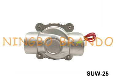 UNID Type 2S250-25 SUW-25 1&quot; Stainless Steel Body NBR Diaphragm Normally Closed Solenoid Valve AC220V DC24V