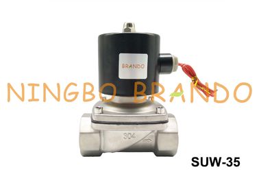 1 1/4&quot; 2S350-35 SUW-35 NC Uni-D Type Solenoid Valve Stainless Steel Body NBR Diaphragm AC220V DC24V