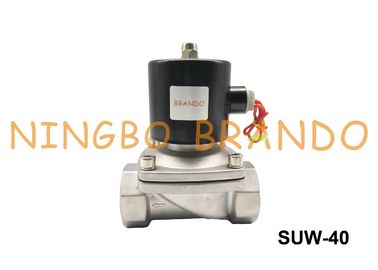 NBR VITON Seal Stainless Steel NC 1 1/2&quot; SUW-40 2S400-40 Uni-D Type Solenoid Diaphragm Valve 24V DC