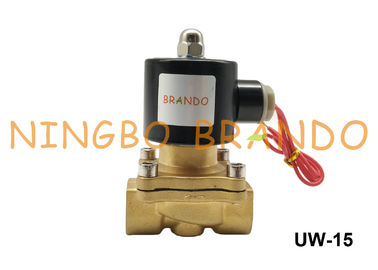 2W160-15 UW-15 1/2&quot; Semi Direct NBR Diaphragm Uni-D Type Brass Solenoid Valve 110V AC 12V DC