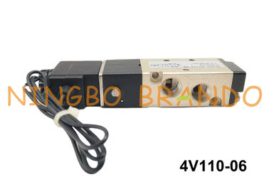 1/8" NPT 4V110-06 AIRTAC Type Pneumatic Solenoid Air Valve 2 Position 5 Way DC24V AC220V
