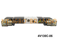 BSPT 1/8&quot; 4V130C-06 Airtac Type Pneumatic Solenoid Air Valve 5 Way 3 Position DC12V AC110V