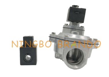 AC110V AC220V DC24V 1 1/2&quot; DN40 Threaded Port NBR Diaphragm SCG Series Straight Through Type Solenoid Valve