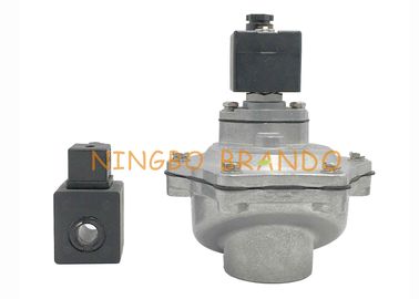 AC 110V DC 12V 1 1/2&quot; DN40 SCG353A047 Threaded Port NBR Diaphragm Power Pulse Valves For Dust Collector