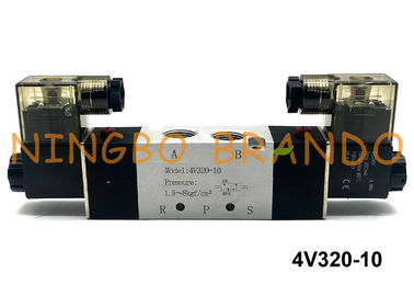 3/8&quot; NPT 4V320-10 AirTAC Type Double Solenoid Valve 2 Position 5 Way DC12V DC24V AC110V AC220V