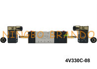1/4&quot; NPT 4V330C-08 AirTAC Type Pneumatic Solenoid Valve 5/3 Way Close Center AC220V DC24V