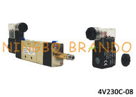AirTAC Type 4V230C-08 5/3 Way Pneumatic Solenoid Valve With Aluminum Body For Automation AC220V DC24V