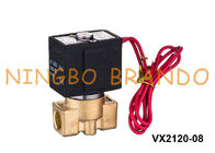 1/8&quot; VX2120-06 1/4'' VX2120-08 Brass Solenoid Valve For Water Oil Gas SMC Type 220V 24V