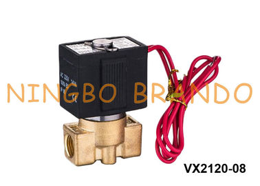 1/8&quot; VX2120-06 1/4'' VX2120-08 Brass Solenoid Valve For Water Oil Gas SMC Type 220V 24V