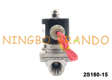 UNI-D Type SUW-15 G1/2'' Stainless Steel Solenoid Water Valve DC24V AC220V