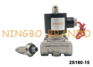 UNI-D Type SUW-15 G1/2'' Stainless Steel Solenoid Water Valve DC24V AC220V