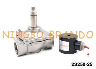 UNI-D Type SUW-25 2S250-25 G1&quot; Stainless Steel Solenoid Water Valve DC24V AC220V