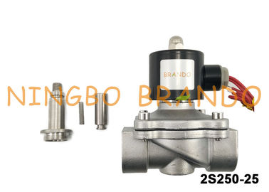 UNI-D Type SUW-25 2S250-25 G1&quot; Stainless Steel Solenoid Water Valve DC24V AC220V