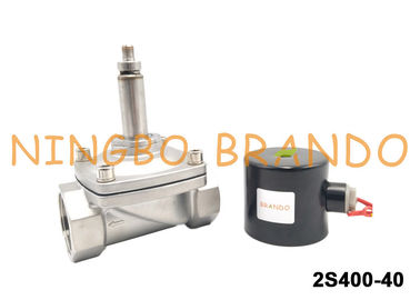 UNI-D Type SUW-40 G1-1/2'' Stainless Steel Solenoid Valve For Water Treatment DC24V AC220V