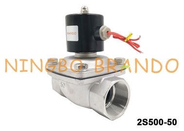 UNI-D Type SUW-50 G2'' Stainless Steel Solenoid Valve For Water Treatment DC24V AC220V