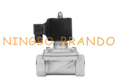 1.5 Inch Stainless Steel Solenoid Valve Waterproof IP68 For Music Fountain 220VAC 24VDC