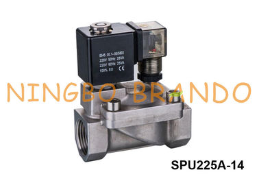 Shako Type Stainless Steel Solenoid Valve 1 1/2'' SPU225A-14 2'' SPU225A-20 24VDC 220VAC