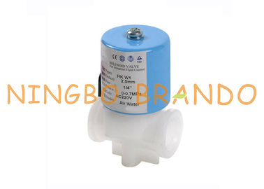 NPT 1/4&quot; RO Water Treatment System Direct Acting Plastic Solenoid Valve With PP Body