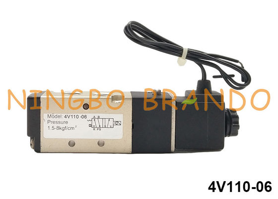 AirTAC Type 5/2 Way 1/8'' Single Solenoid Pneumatic Valve 24VDC 220VAC 4V110-06