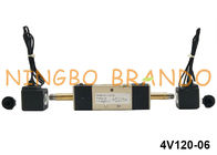 AirTAC Type 5/2 Way 1/8'' Double Coil Pneumatic Solenoid Valve 24VDC 220VAC 4V120-06 With Flying Leads