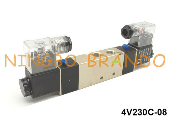 5 Way 3 Position 1/4'' AirTAC Type Solenoid Valve for Pneumatic Actuator 4V230C-08