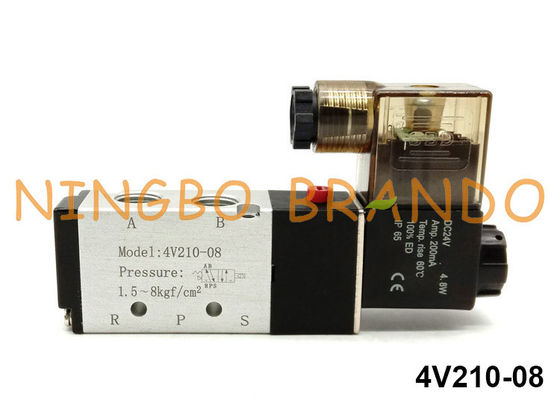 1/4&quot; NPT 4V210-08 Pneumatic Solenoid Valve Airtac Type 5/2 Way 220V