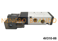 4V310-08 AirTAC Type Pneumatic Solenoid Valve 1/4&quot; 5/2 Way 24VDC