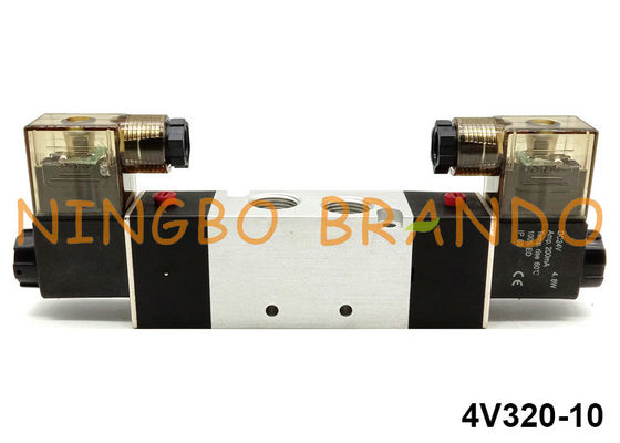 5 Way 2 Position Pneumatic Solenoid Valve 4V320-10 Airtac Type 12VDC