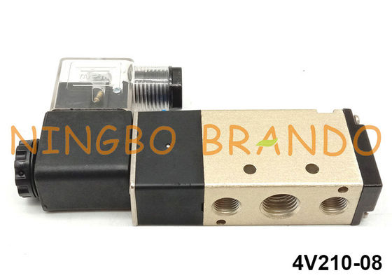 4V210-08 Airtac Type Pneumatic Air Solenoid Valve 5/2 Way 110V 220V