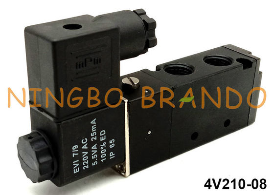 Airtac Type 5/2 Way Pneumatic Solenoid Valve 4V210-08 DC24V DC12V