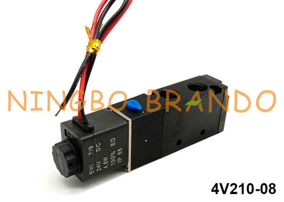 5 Way 2 Position Pneumatic Solenoid Valve Airtac Type 4V210-08 24V DC