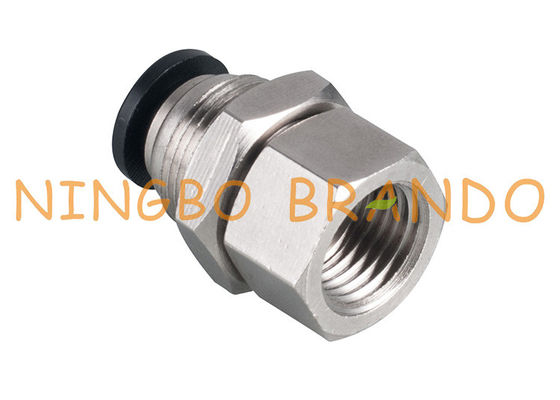 1/2'' 12mm Bulkhead Female Straight Push To Connect Pneumatic Hose Fittings