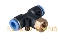 Female Branch Tee Push To Connect Pneumatic Hose Fittings 1/4'' 8mm