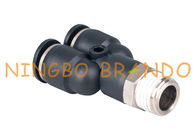 Male Y Type Push To Quick Connect Pneumatic Hose Fittings 1/4'' 8mm