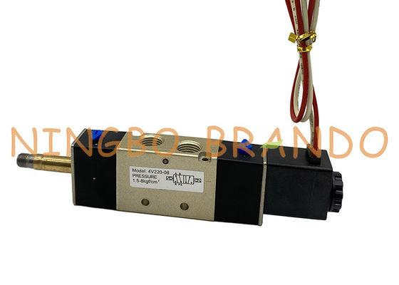 4V220-08 4V200 Series 1/4'' Double Coil Pneumatic Solenoid Valve