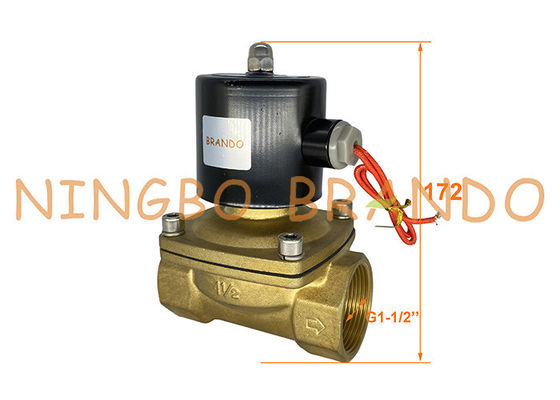 UNI-D Type 1-1/2'' UW-40 Pilot Diaphragm Drive Brass Solenoid Valve