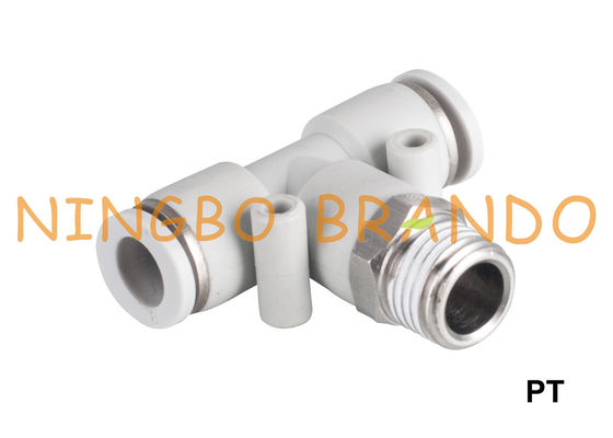 PT Male Branch Tee Pneumatic Quick Connect Coupling 1/8'' 1/4'' 3/8'' 1/2''