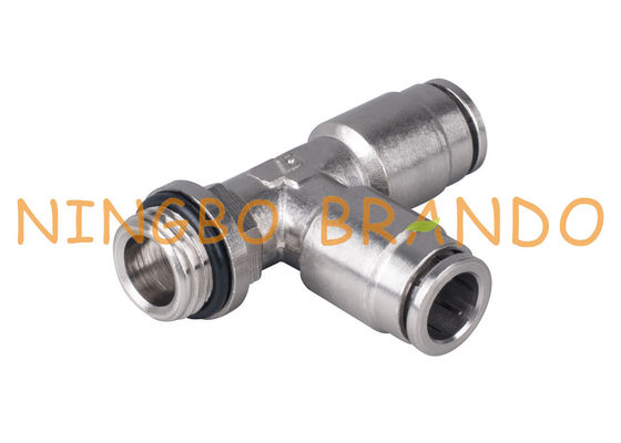 Pneumatic Air Hose Fittings Male Run Tee 1/8'' 1/4'' 3/8'' 1/2''