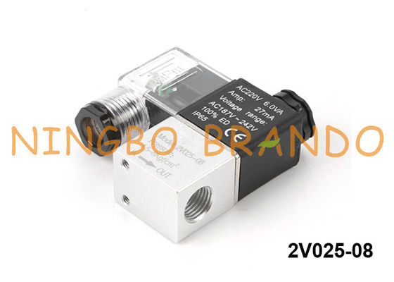 2V025-08 Airtac Type Pneumatic Solenoid Valve 12VDC PT1/4''