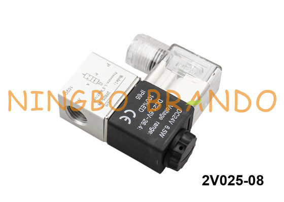 2V025-08 Airtac Type Pneumatic Solenoid Valve 1/4'' 24V DC 12V DC