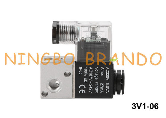 3V1-06 Airtac Type Air Solenoid Valve 3 Way 1/8'' 12V 24V 110V 220V