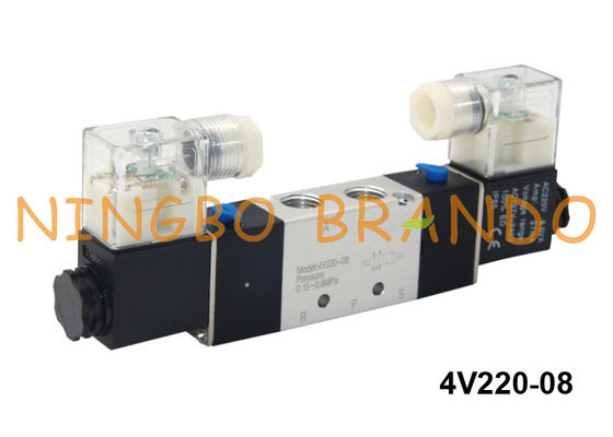 Airtac Type 5/2 Way Pneumatic Solenoid Valve 4V220-08-B 24V DC