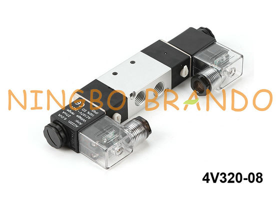 4V320-08 Airtac Type Pneumatic Double Solenoid Valve 4V320-1/4 24V 220V