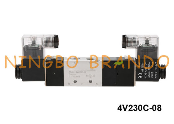 4V230C-08-DC24V Airtac Type Pneumatic Solenoid Valve 5/3 Way 24V DC